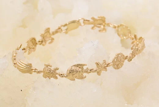 Golden Tides Bracelet Available in 14k and 18k Yellow and White Gold