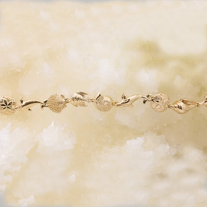 Ocean Wonders bracelet in 14k, 18k Gold, and Sterling Silver - Image 2